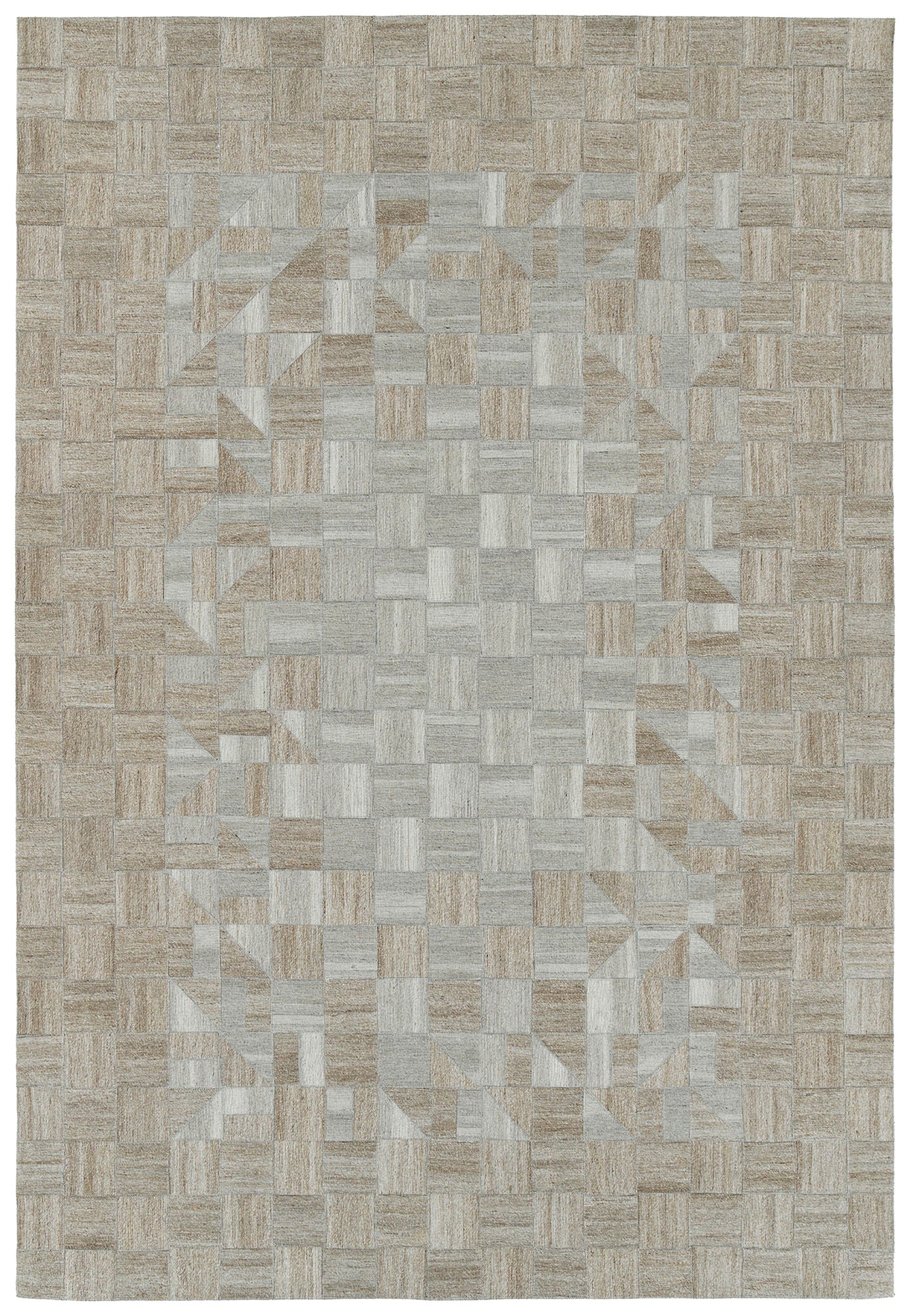Kaleen Chaps Collection Light Beige Throw Rug 2' x 3'