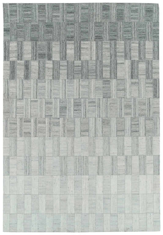 Kaleen Chaps Collection Light Silver Area Rug 9' x 12'