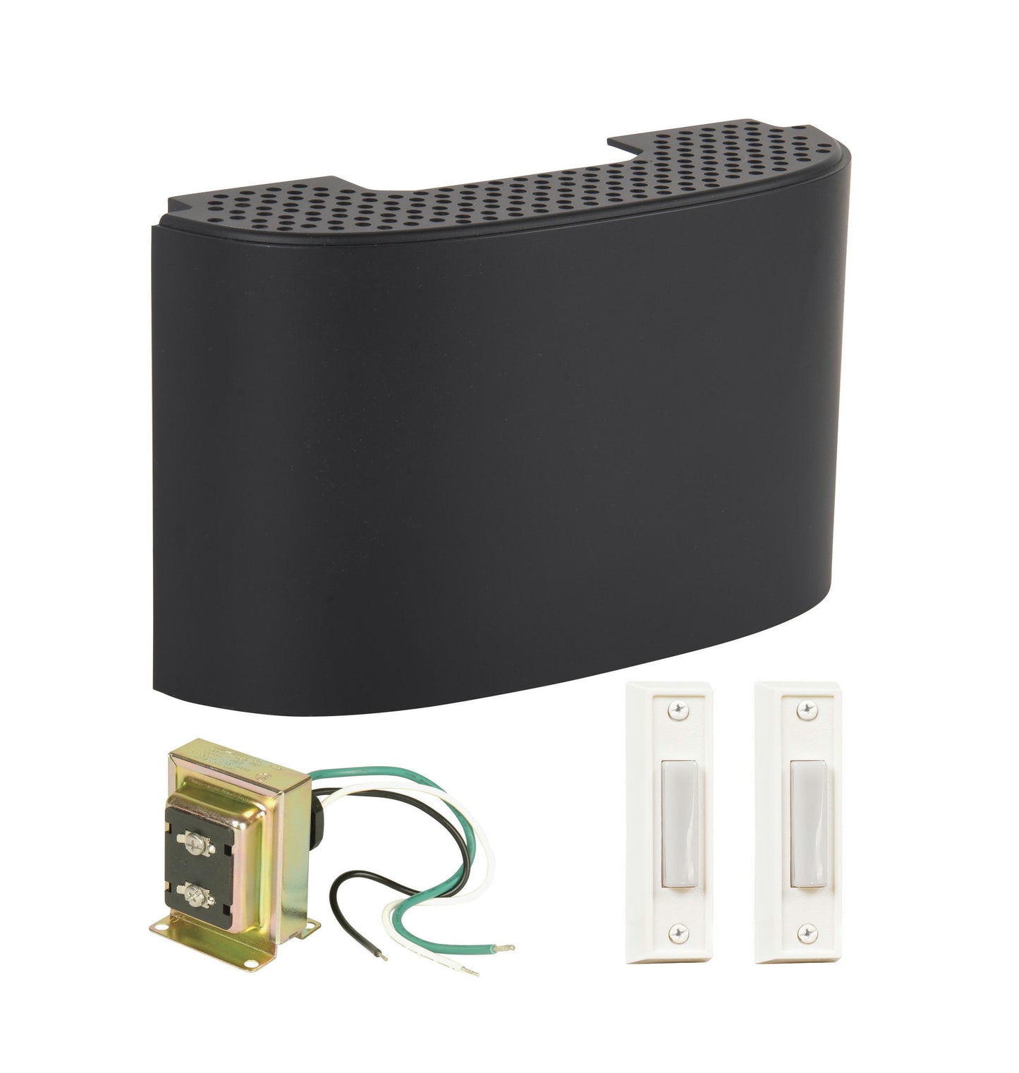 Kit with 1 chime, 2 black buttons, CK2000-FB