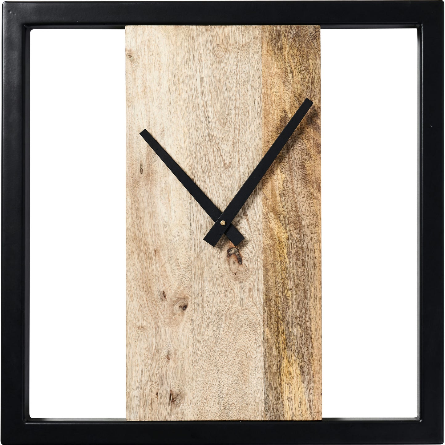 Sanna Matte Black Iron Wall Clock