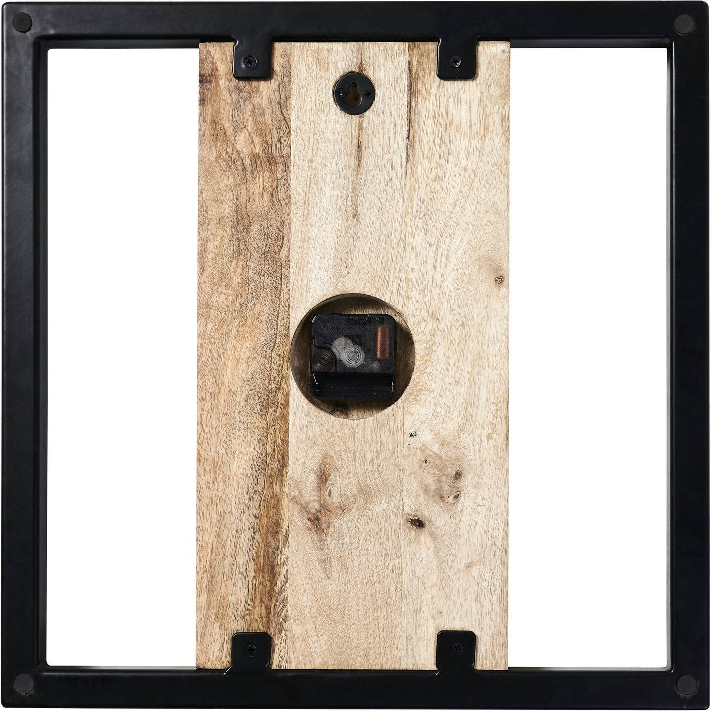 Sanna Matte Black Iron Wall Clock