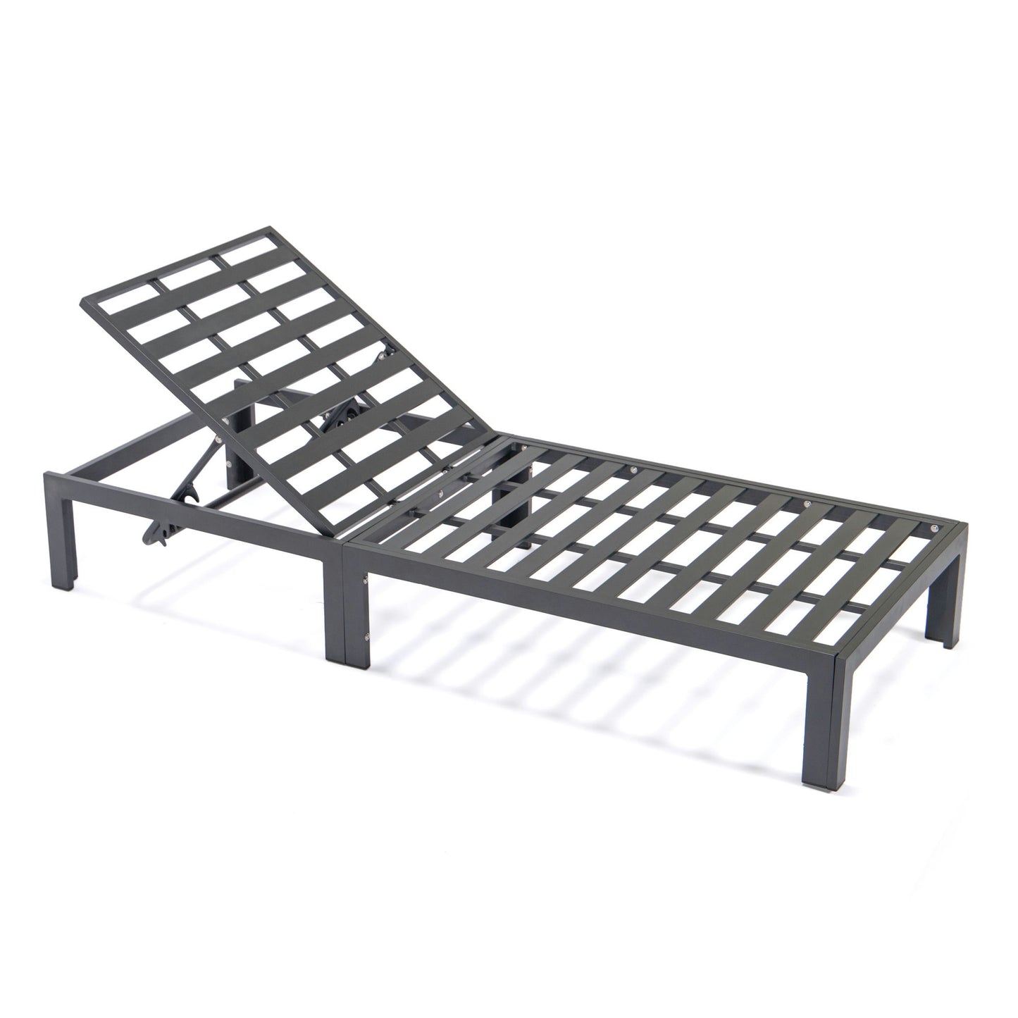 LeisureMod Chelsea Modern Outdoor Chaise Lounge Chair With Cushions