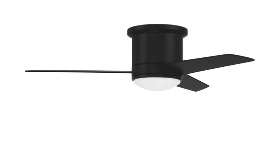 44" Cole II, Flat Black Finish, Flat Black/Greywood Blades, Light kit Included