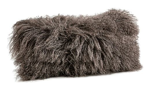 Cushion Longwool Tibetan 11x22" PORTABELLA