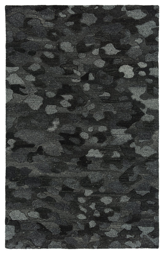 Kaleen Calvin Collection Dark Charcoal Area Rug 9'6" x 13'