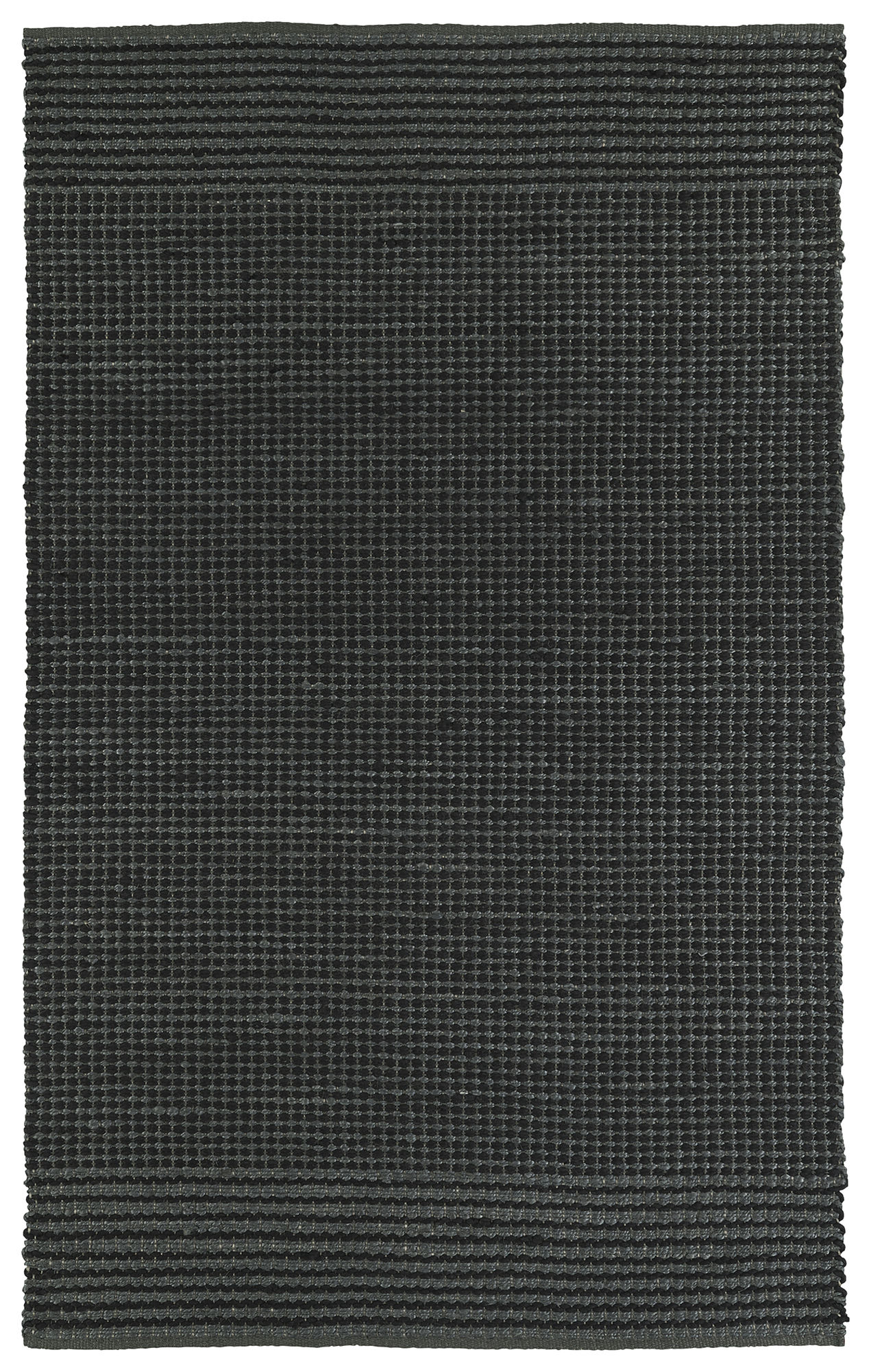 Kaleen Colinas Collection Dark Charcoal Throw Rug 3' x 5'