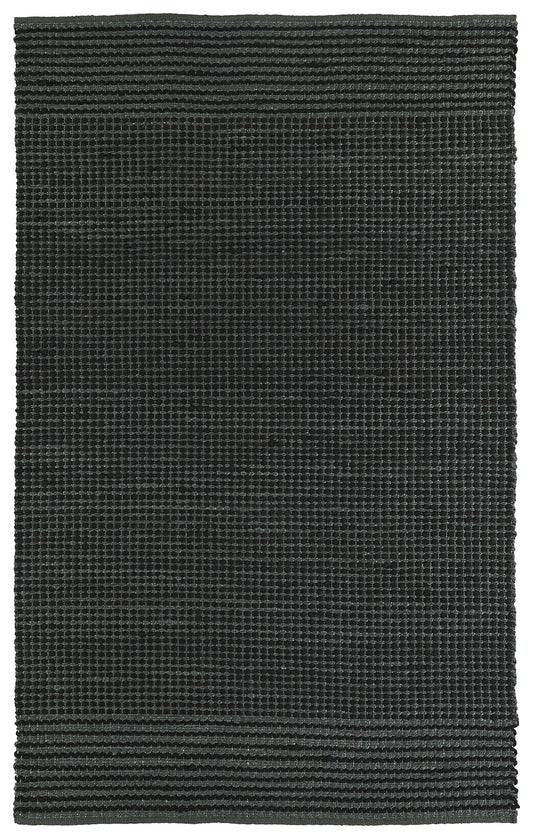 Kaleen Colinas Collection Dark Charcoal Area Rug 8' x 10'