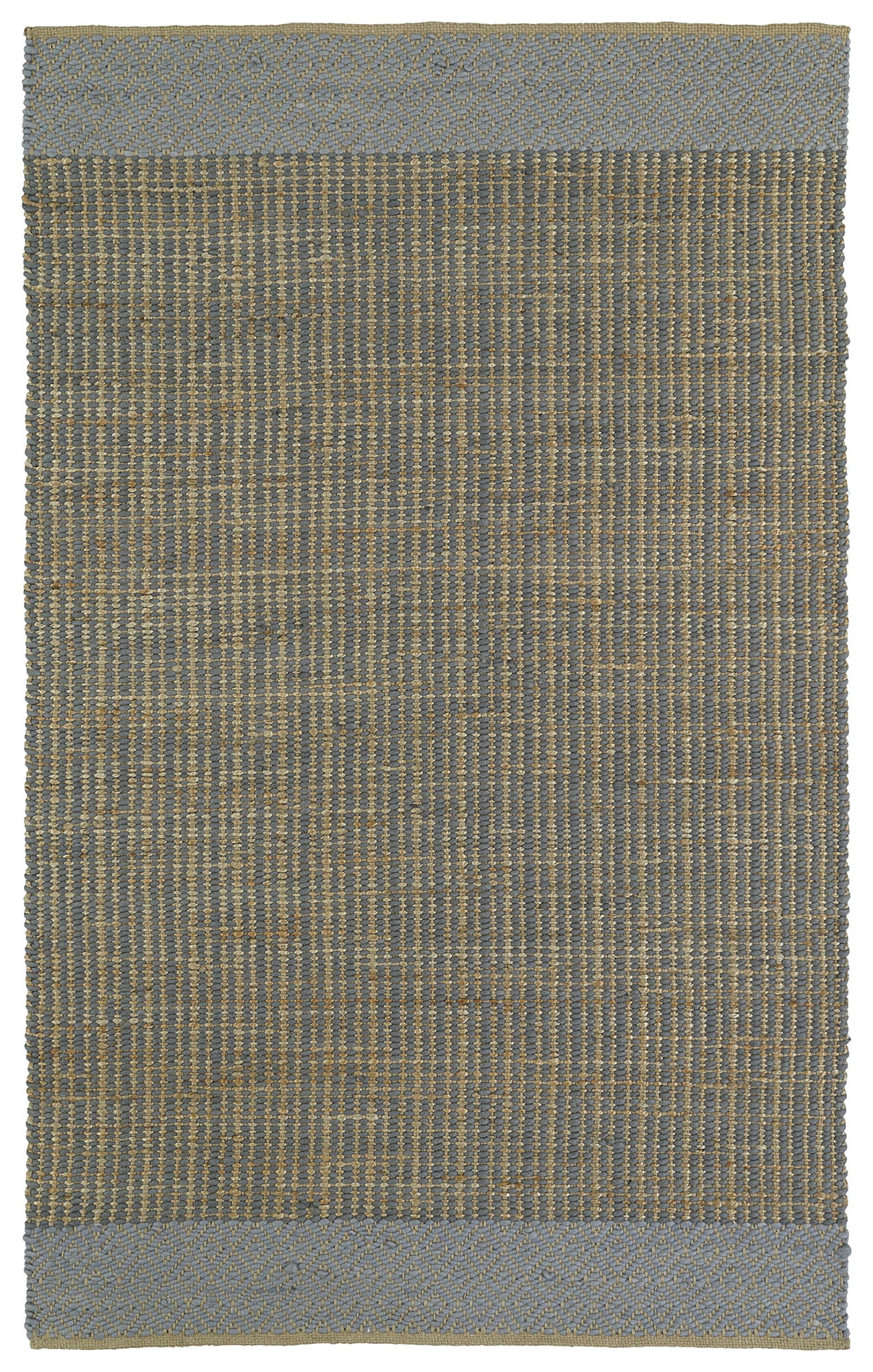 Kaleen Colinas Collection Slate LtBlue Throw Rug 21" x 34"