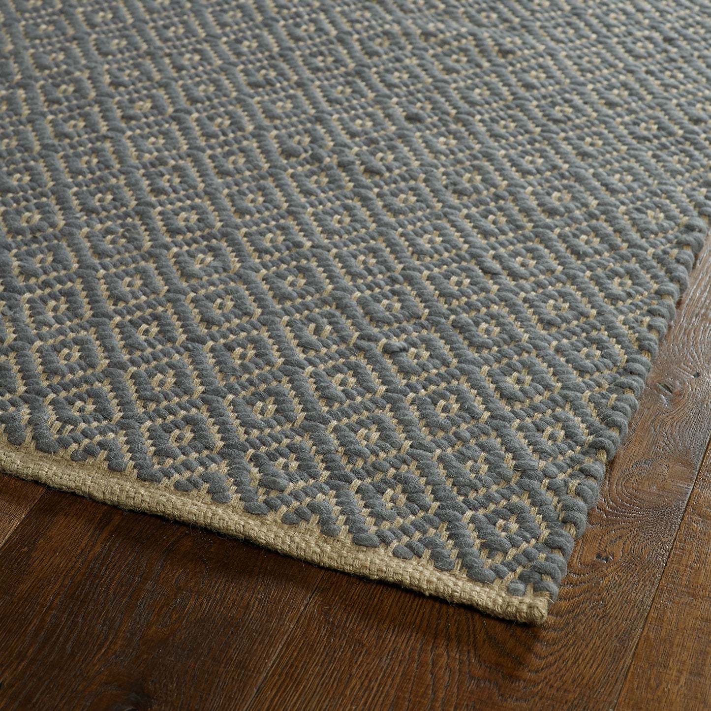 Kaleen Colinas Collection Slate Khaki Throw Rug 3' x 5'