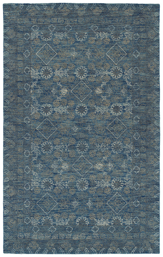 Kaleen Courvert Collection Dark Blue Area Rug 9' x 13'