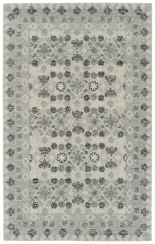 Kaleen Courvert Collection Light Grey Area Rug 8' x 10'