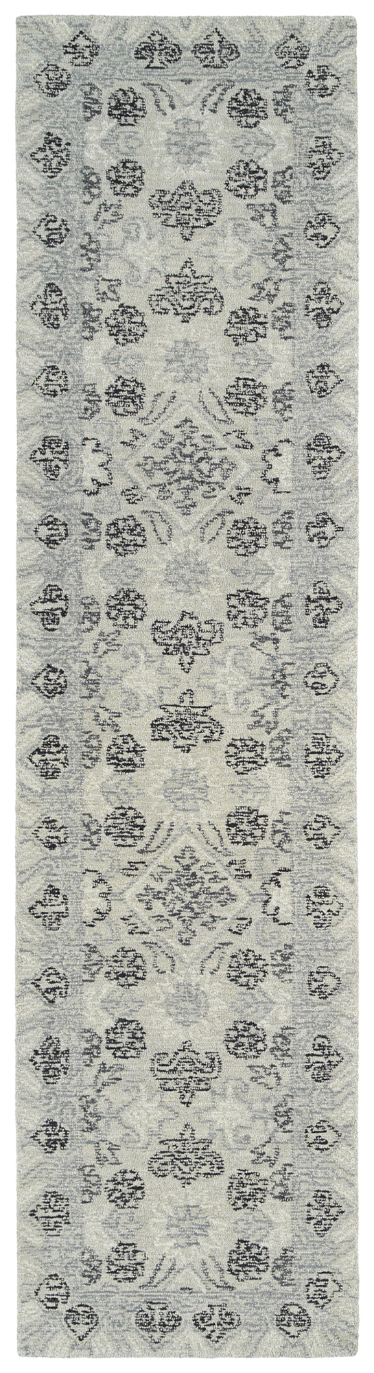 Kaleen Courvert Collection Light Grey Throw Rug 3' x 5'