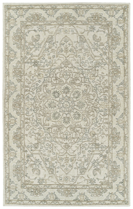 Kaleen Courvert Collection Ivory Sand Area Rug 8' x 10'