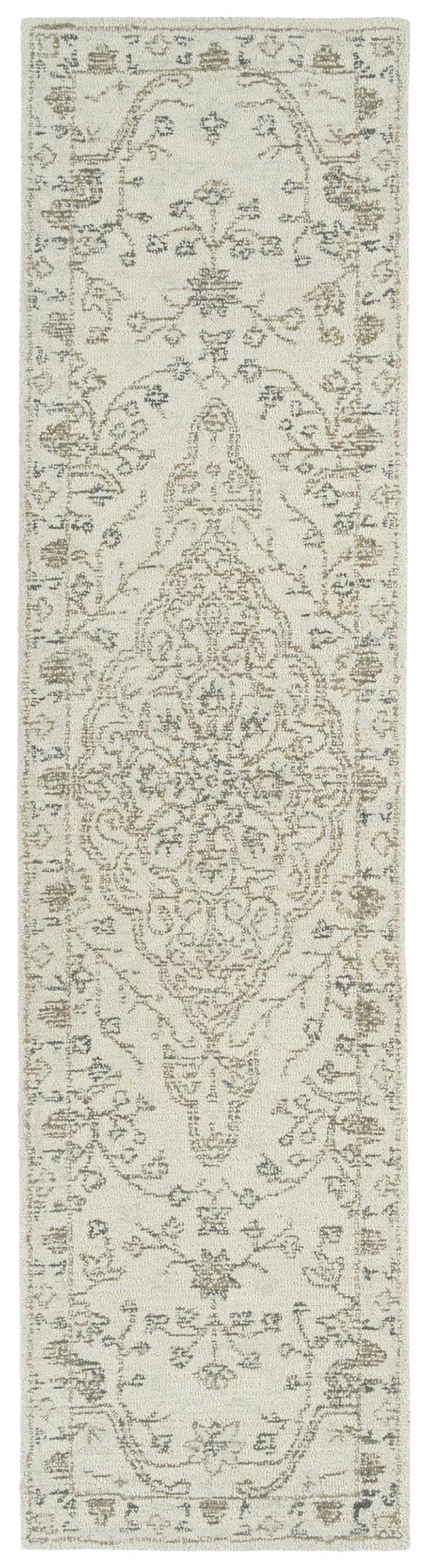 Kaleen Courvert Collection Ivory Sand Throw Rug 3' x 5'