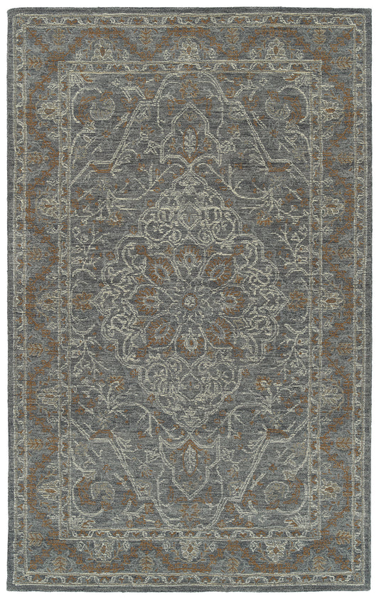 Kaleen Courvert Collection Dark Graphite Area Rug 9' x 13'