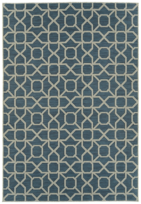 Kaleen Cove Collection COV01-17 Blue Area Rug 7'10" x 10'