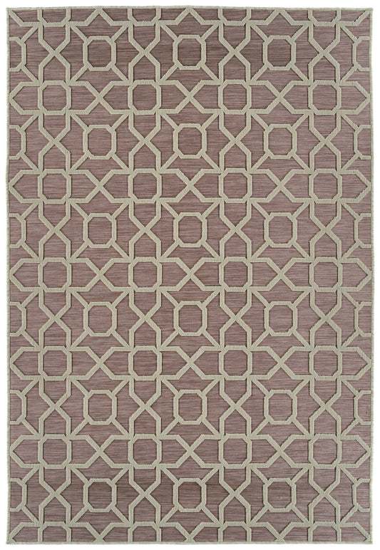 Kaleen Cove Collection COV01-92 Pink Area Rug 5'3" x 7'6"