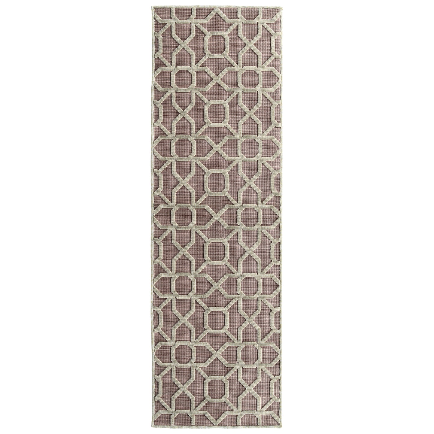 Kaleen Cove Collection COV01-92 Pink Area Rug 7'10" x 10'