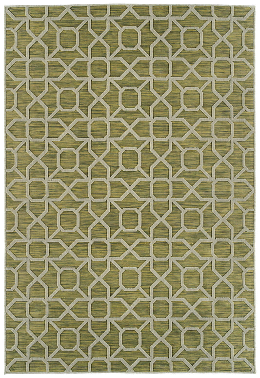 Kaleen Cove Collection COV01-96 Lime Green Area Rug 5'3" x 7'6"