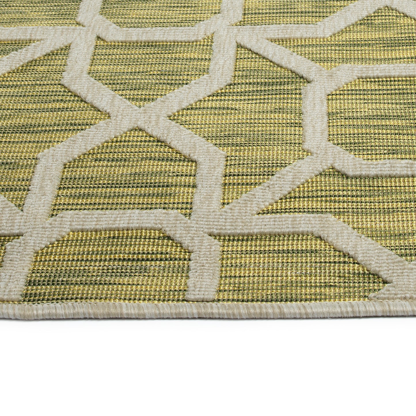 Kaleen Cove Collection COV01-96 Lime Green Throw Rug 2' x 3'