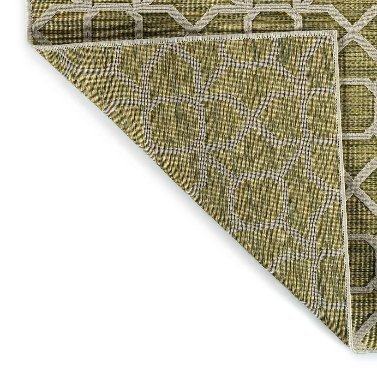Kaleen Cove Collection COV01-96 Lime Green Throw Rug 2' x 3'