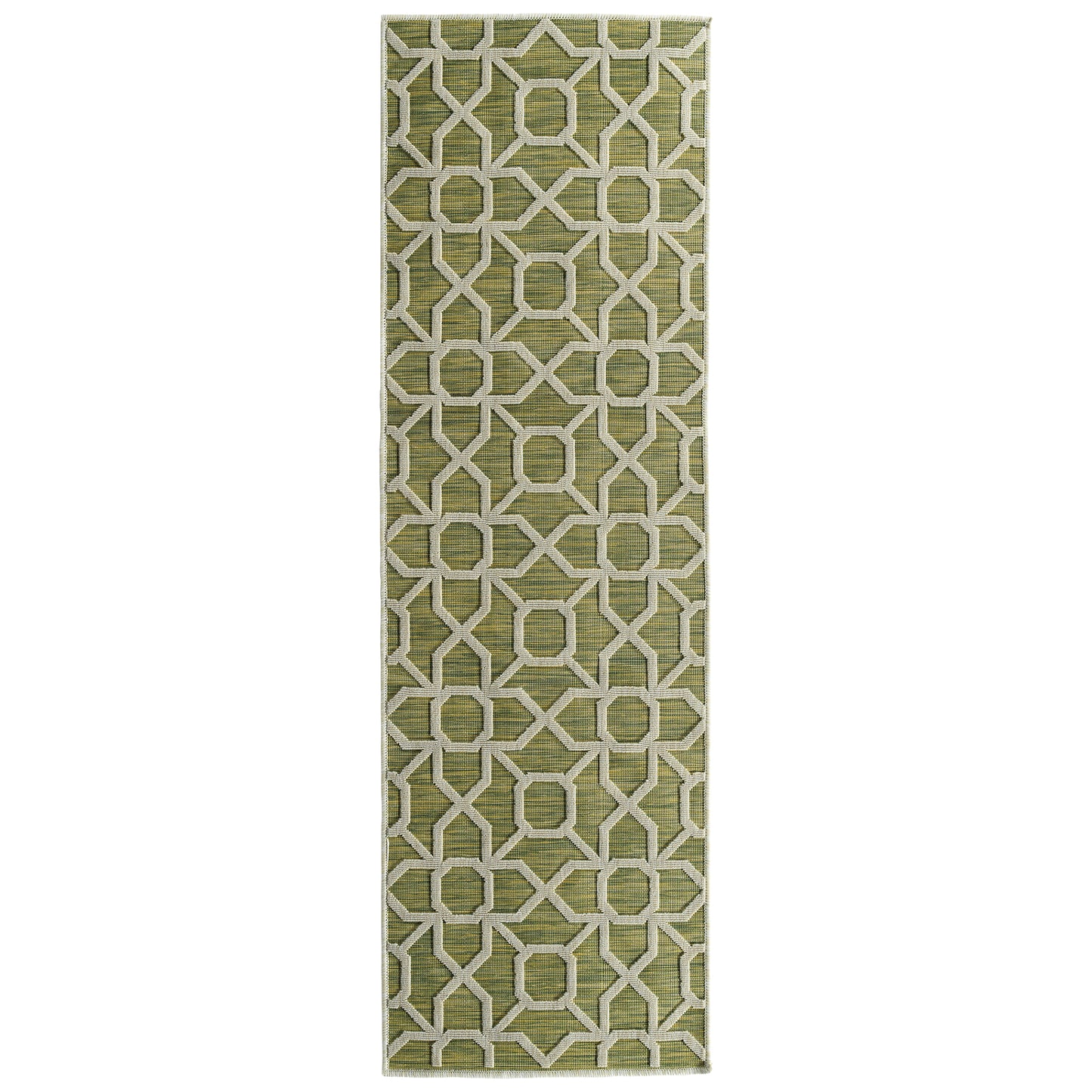 Kaleen Cove Collection COV01-96 Lime Green Throw Rug 2' x 3'