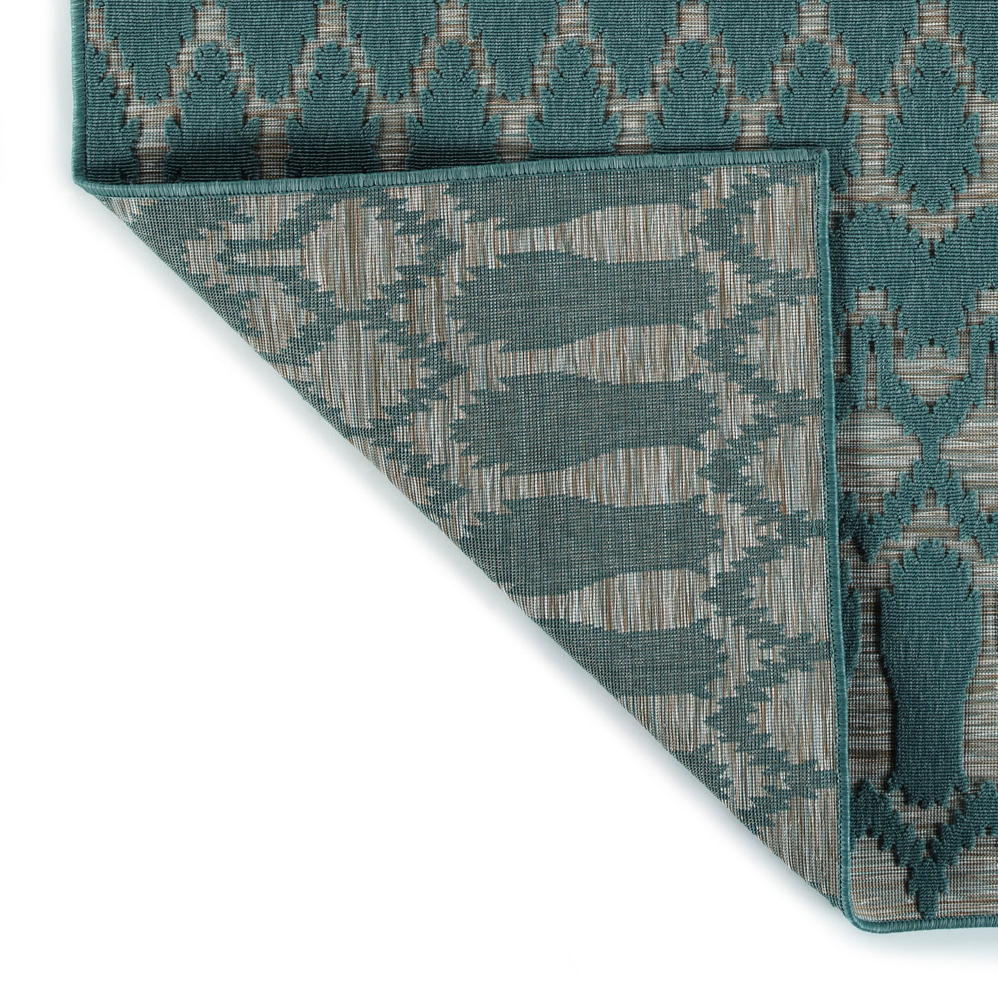 Kaleen Cove Collection COV03-91 Teal Runner 2' x 6'