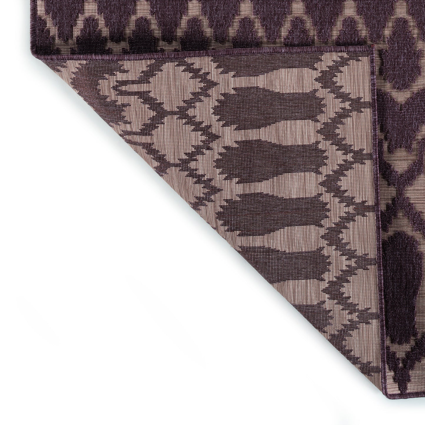 Kaleen Cove Collection Dark Purple Runner 2' x 6'