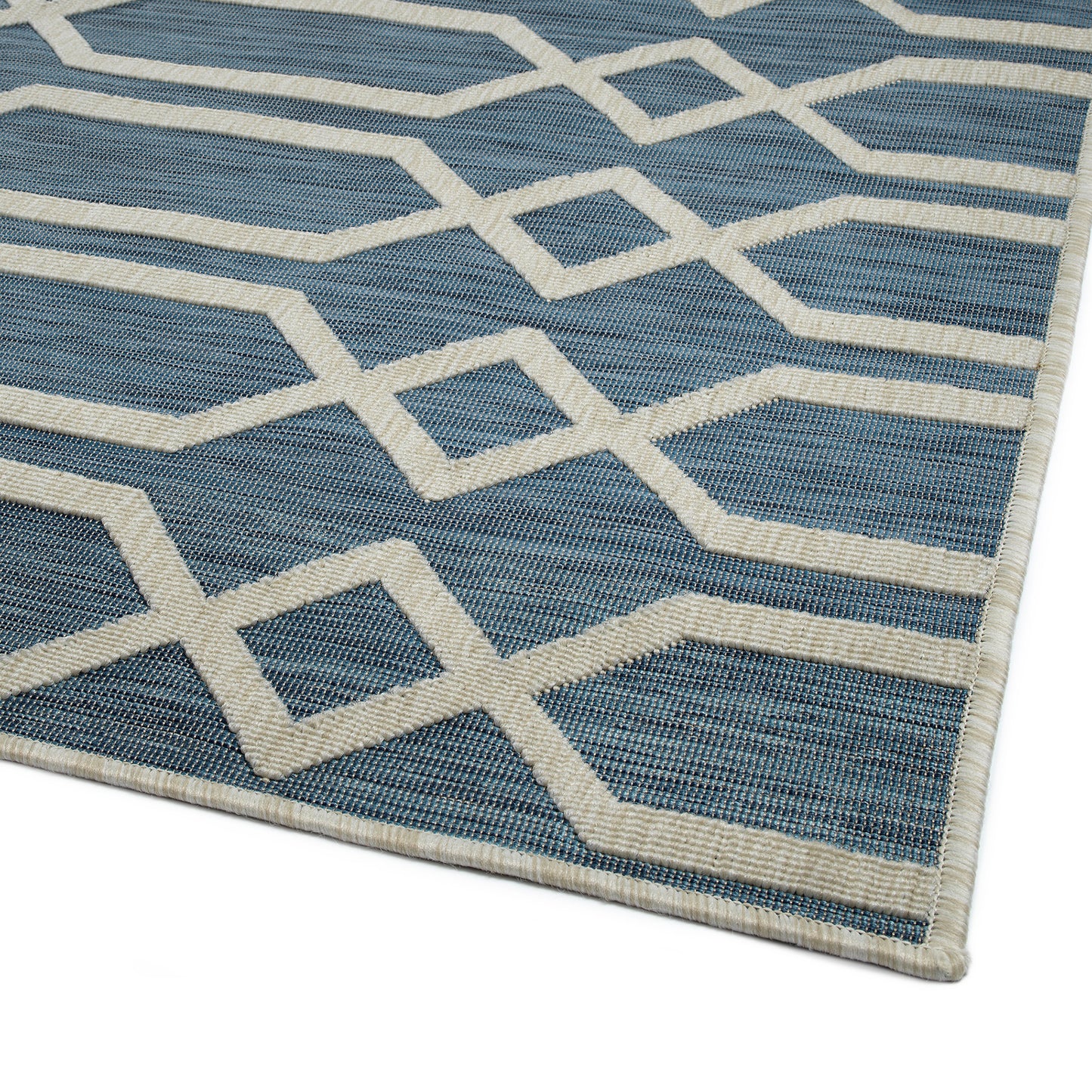 Kaleen Cove Collection COV06-17 Blue Throw Rug 2' x 3'