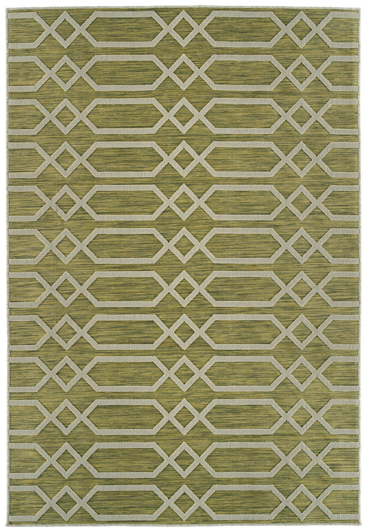 Kaleen Cove Collection COV06-96 Lime Green Area Rug 7'10" x 10'
