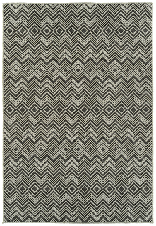 Kaleen Cove Collection Dark Mocha Area Rug 7'10" x 10'