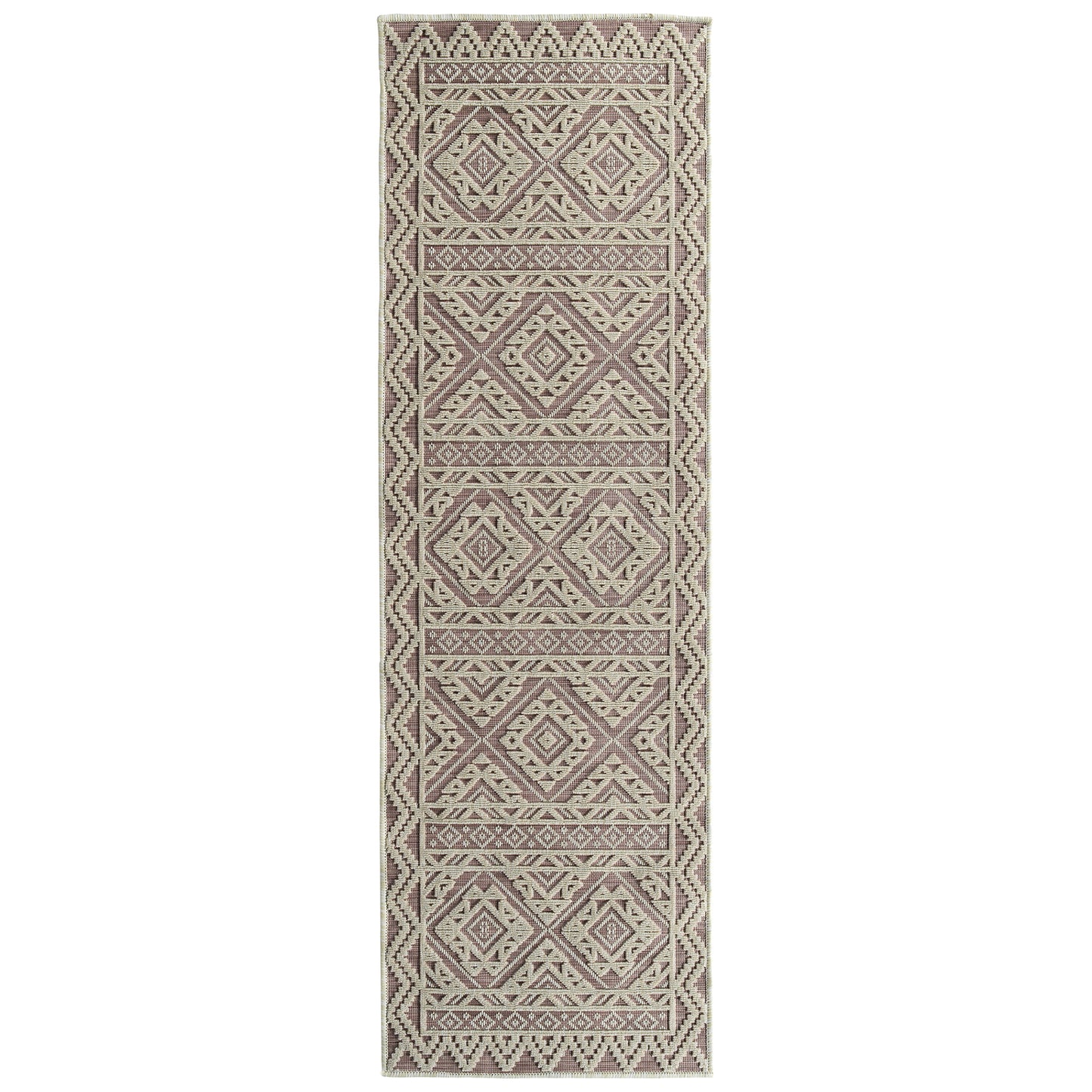 Kaleen Cove Collection COV08-92 Pink Runner 2' x 6'
