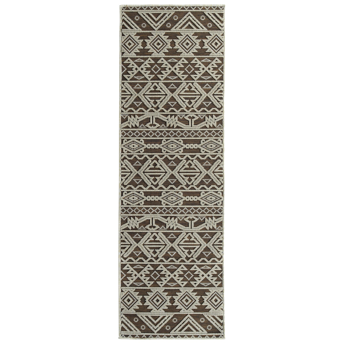 Kaleen Cove Collection Dark Chocolate Runner 2' x 6'