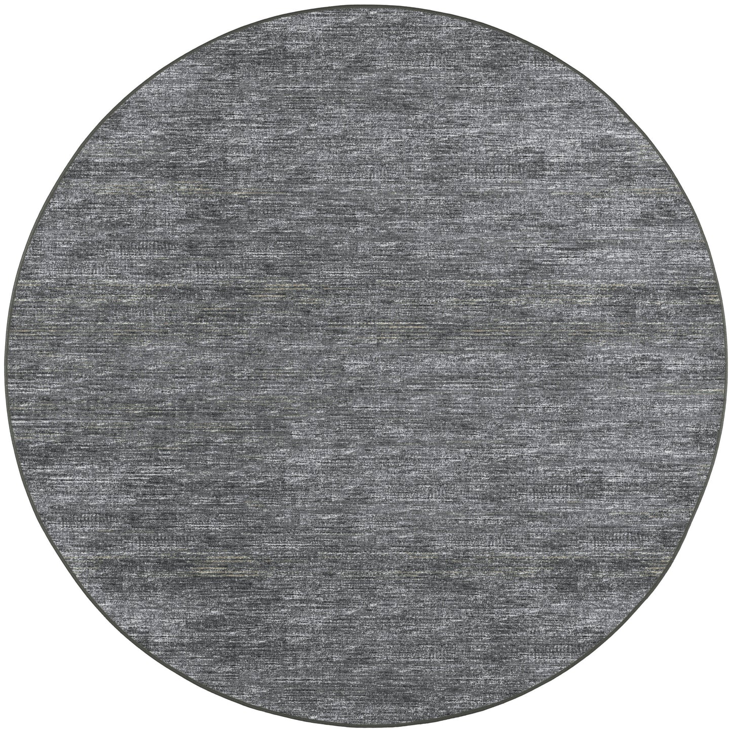 Ciara CR1 Charcoal 4' x 4' Round Rug
