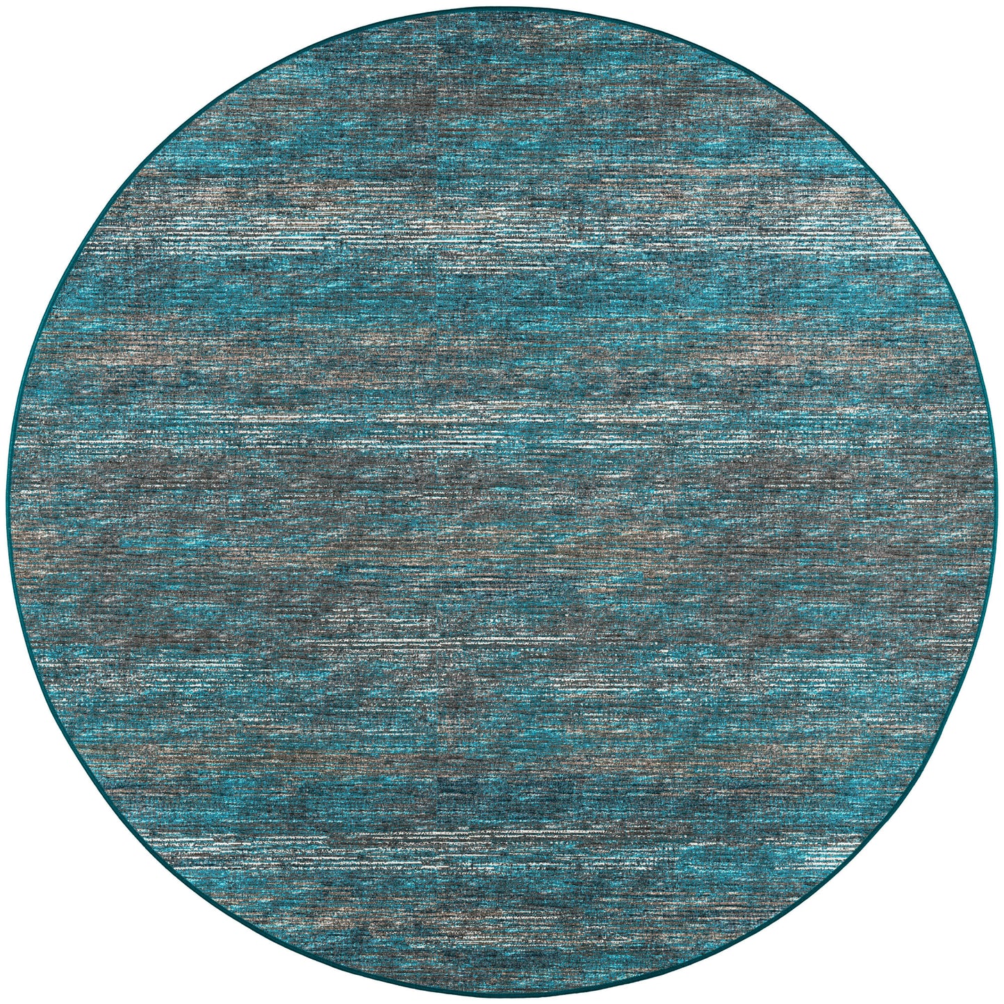 Ciara CR1 Navy 4' x 4' Round Rug