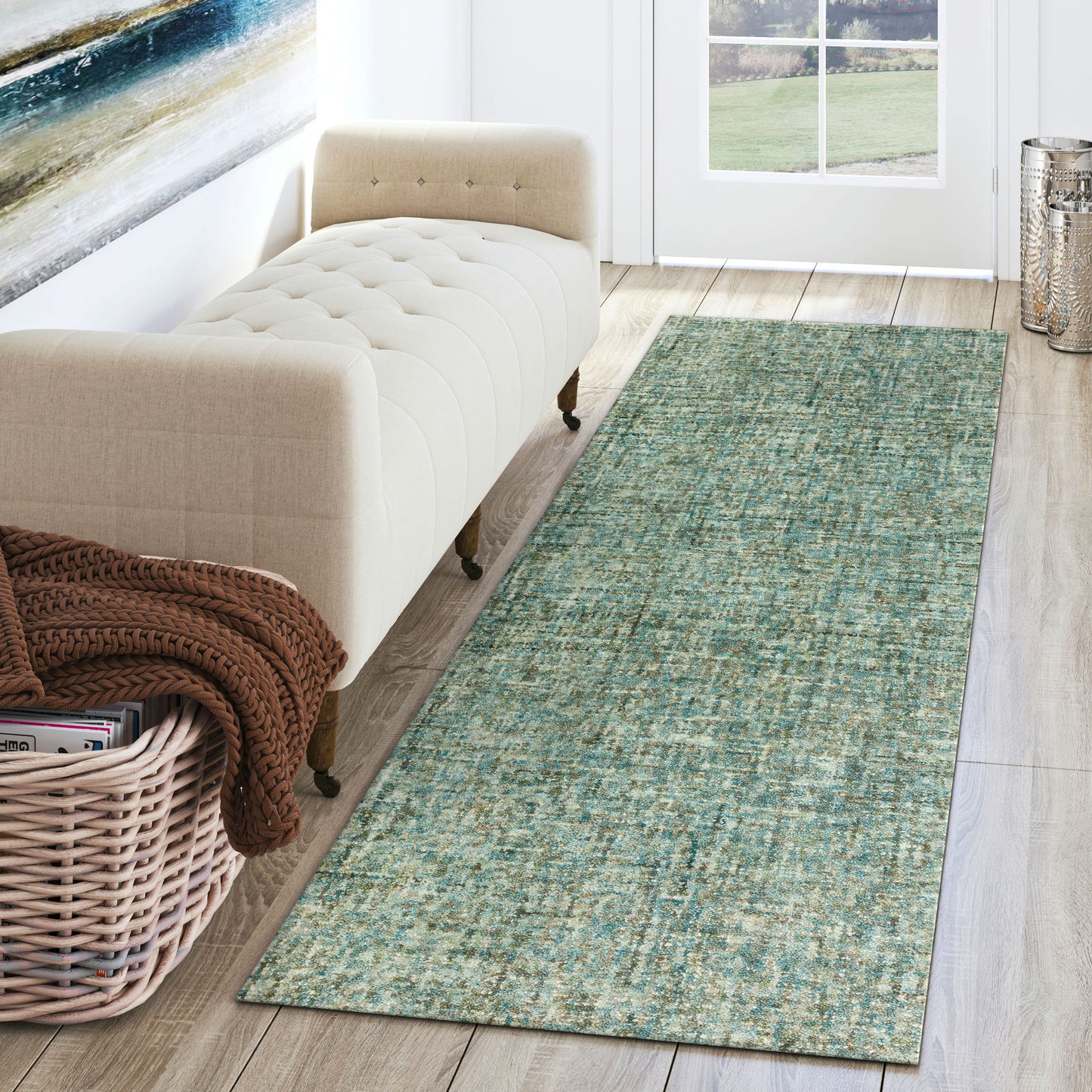 Calisa CS5 Seaglass 2'3" x 7'6" Runner Rug