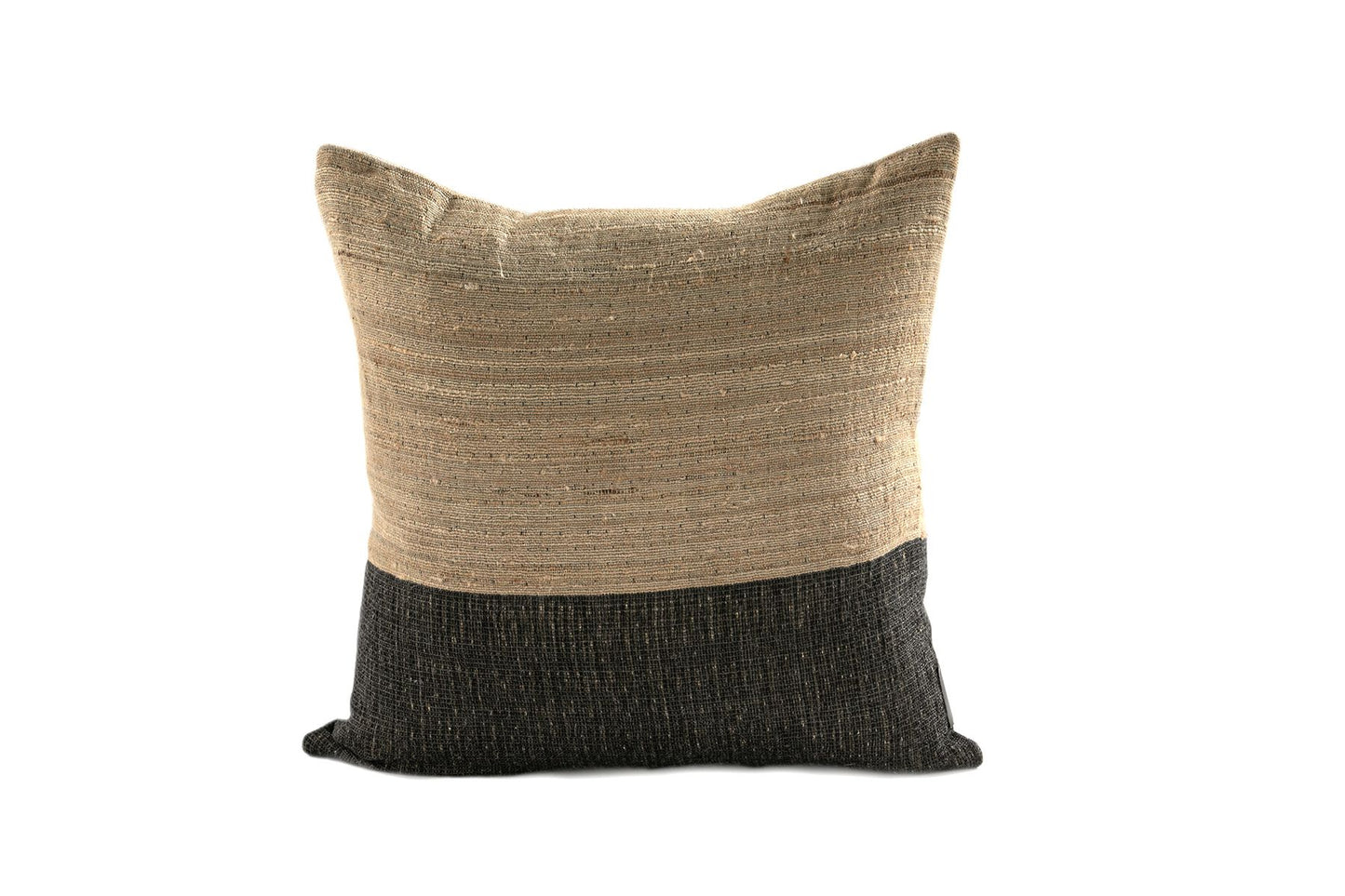 Cushion Wool/Silk NAMIB Square 20" Beige Grey Black