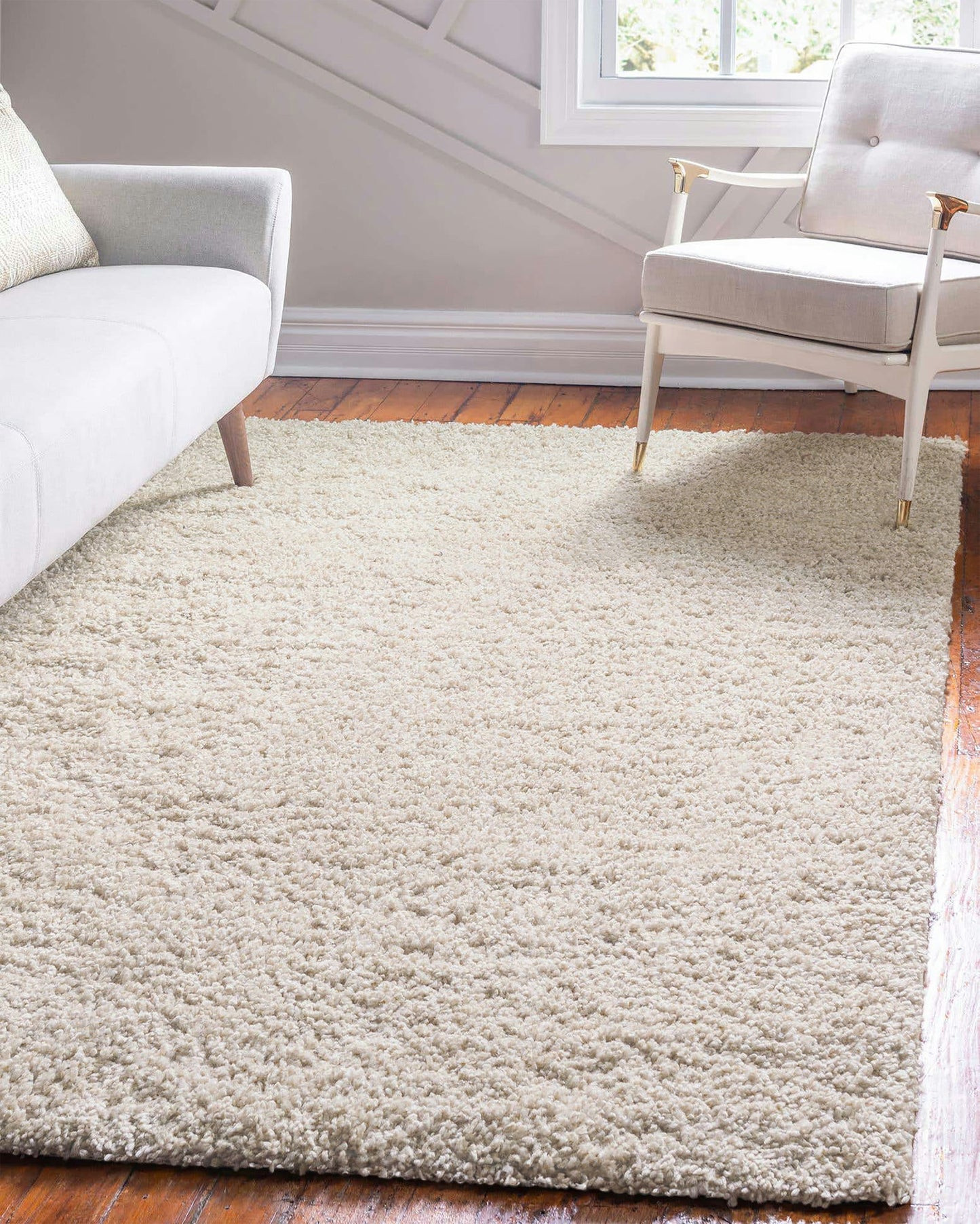 Kaleen Cotton Bloom Collection  White Area Rug 8' x 10'