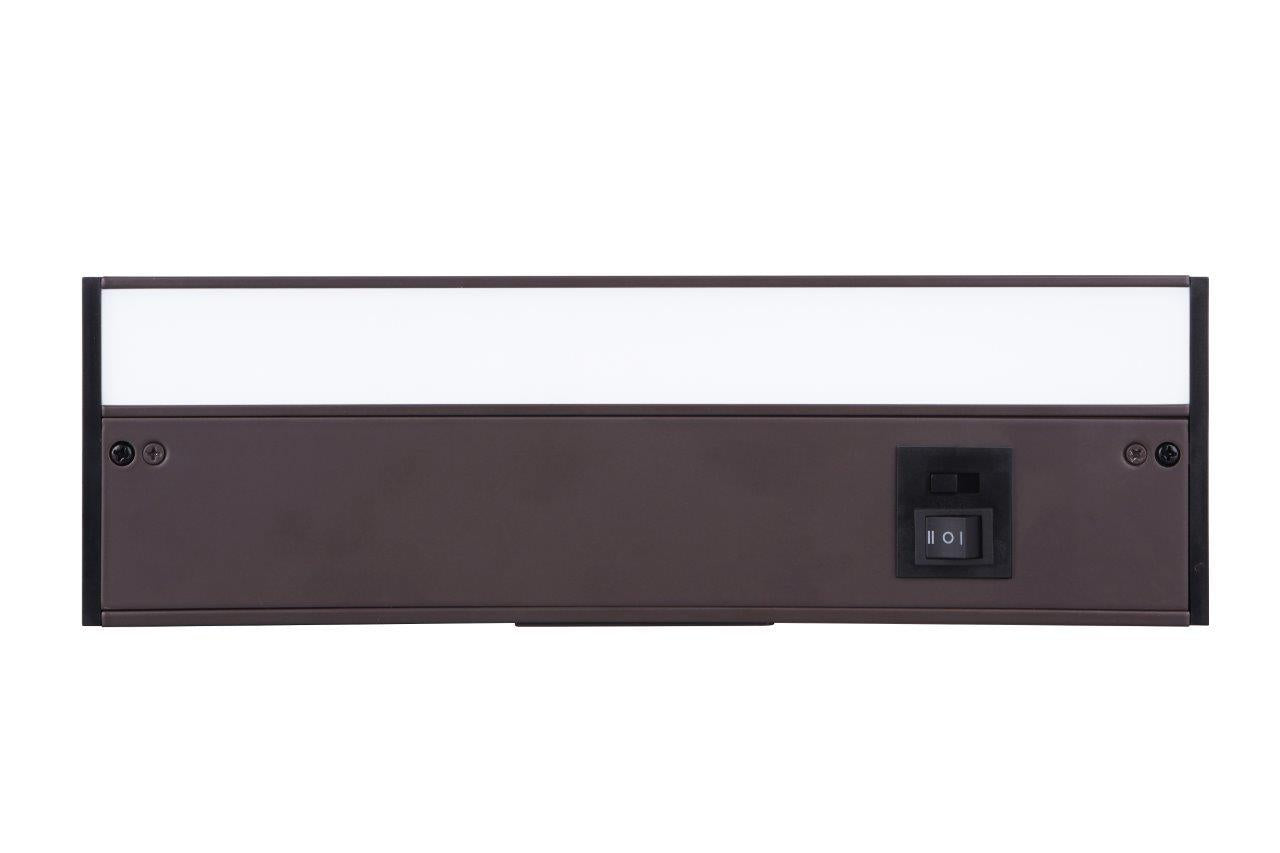 Undercabinet 3-in-1 Color Temperature Adjustable 12" LED Light Bar in Bronze