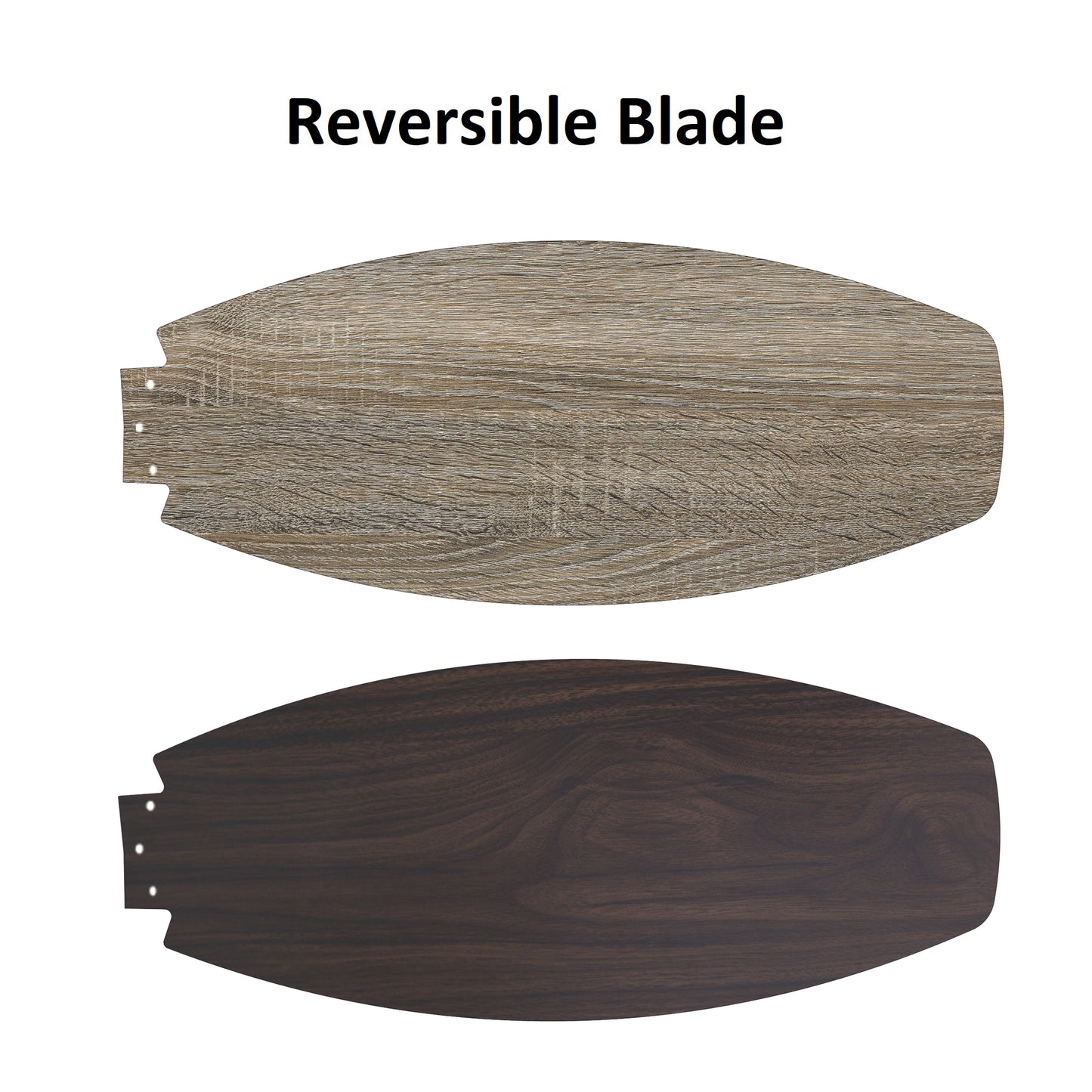 Stanley 48 Inch 3-Blade Ceiling Fan - Black/Walnut & Barnwood
