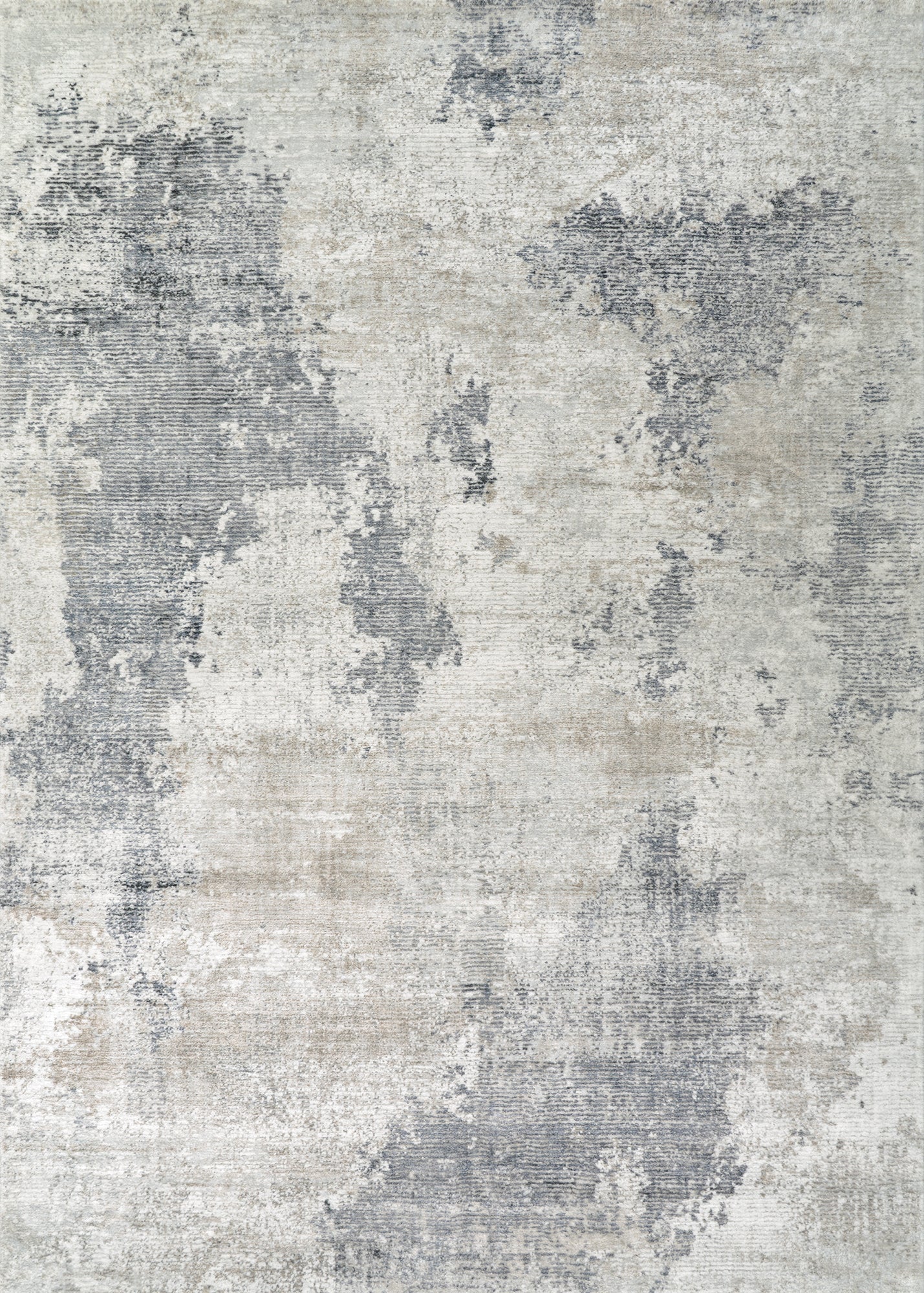 Couristan Dreamscape Watercolors Ivory-Grey Runner Rug 2'6" x 8'