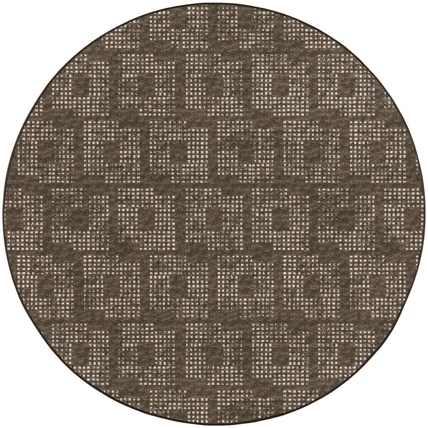 Delano DA1 Chocolate 6' x 6' Round Rug