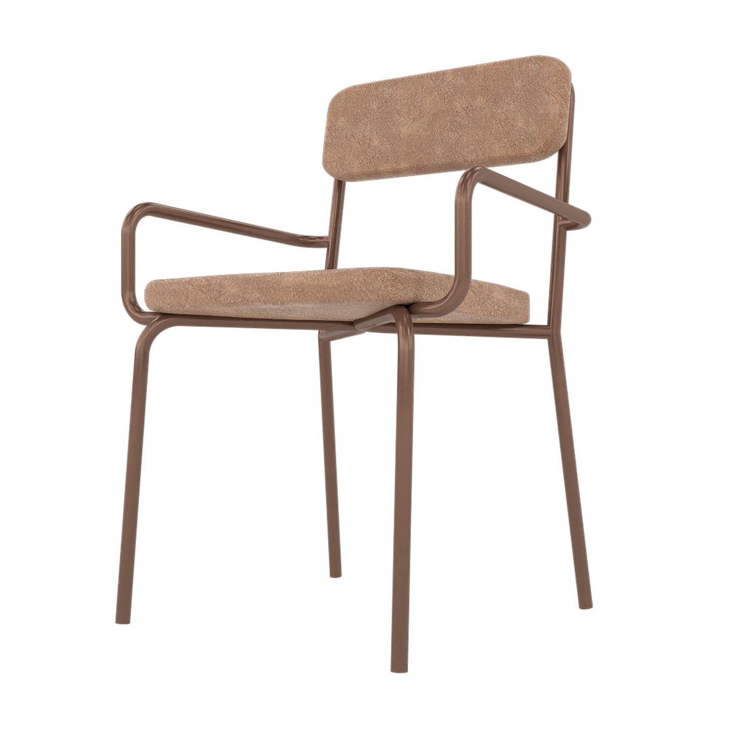 Whythe PU Leather Dining Chair in Corten