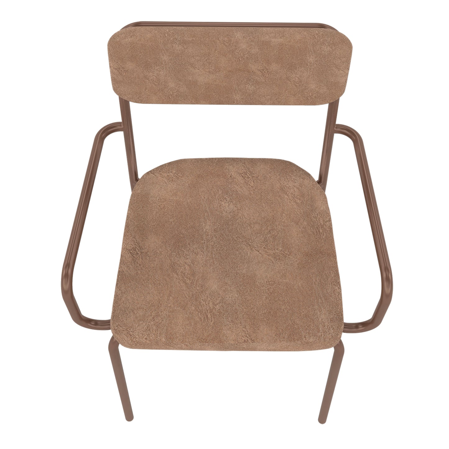 Whythe PU Leather Dining Chair in Corten