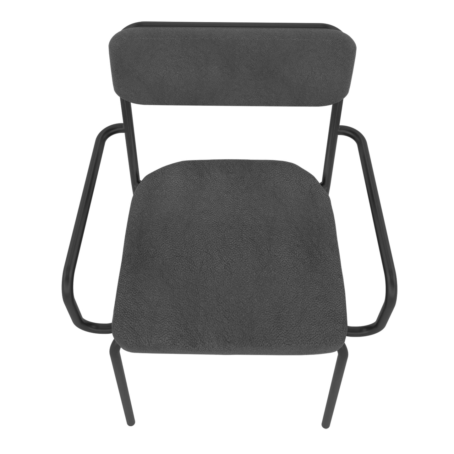 Whythe PU Leather Dining Chair in Black