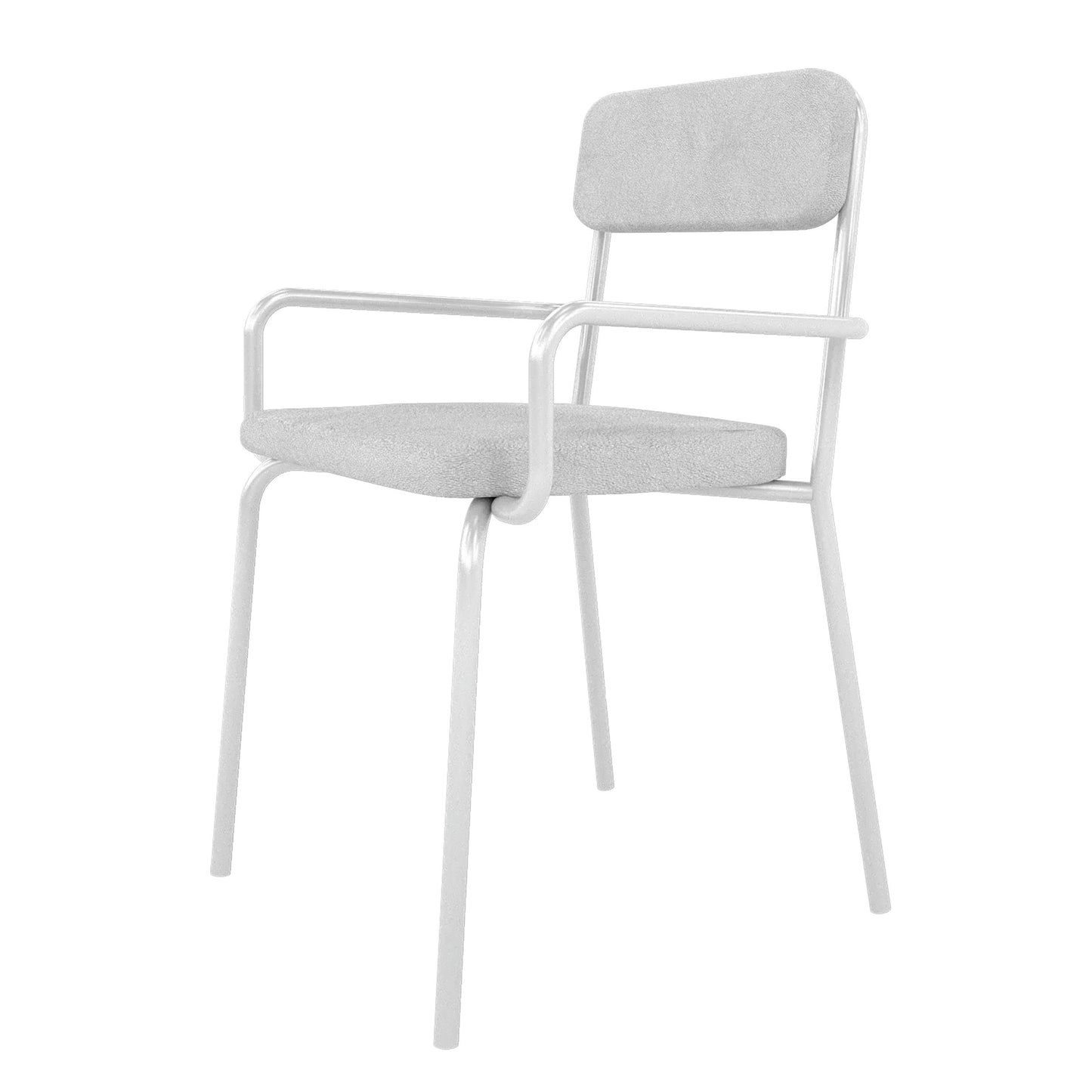 Whythe PU Leather Dining Chair in White