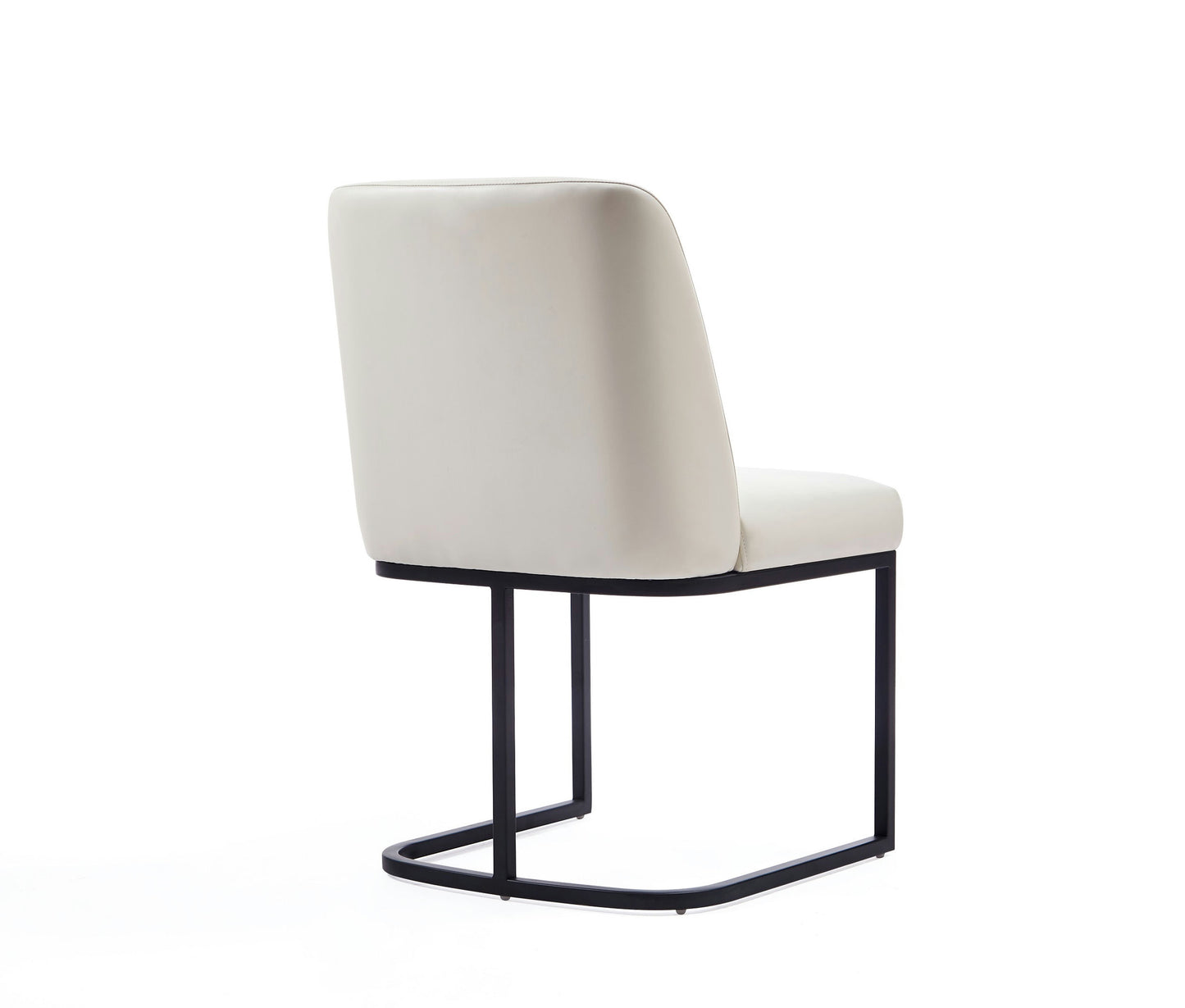 Serena Faux Leather Dining Chair in Cream