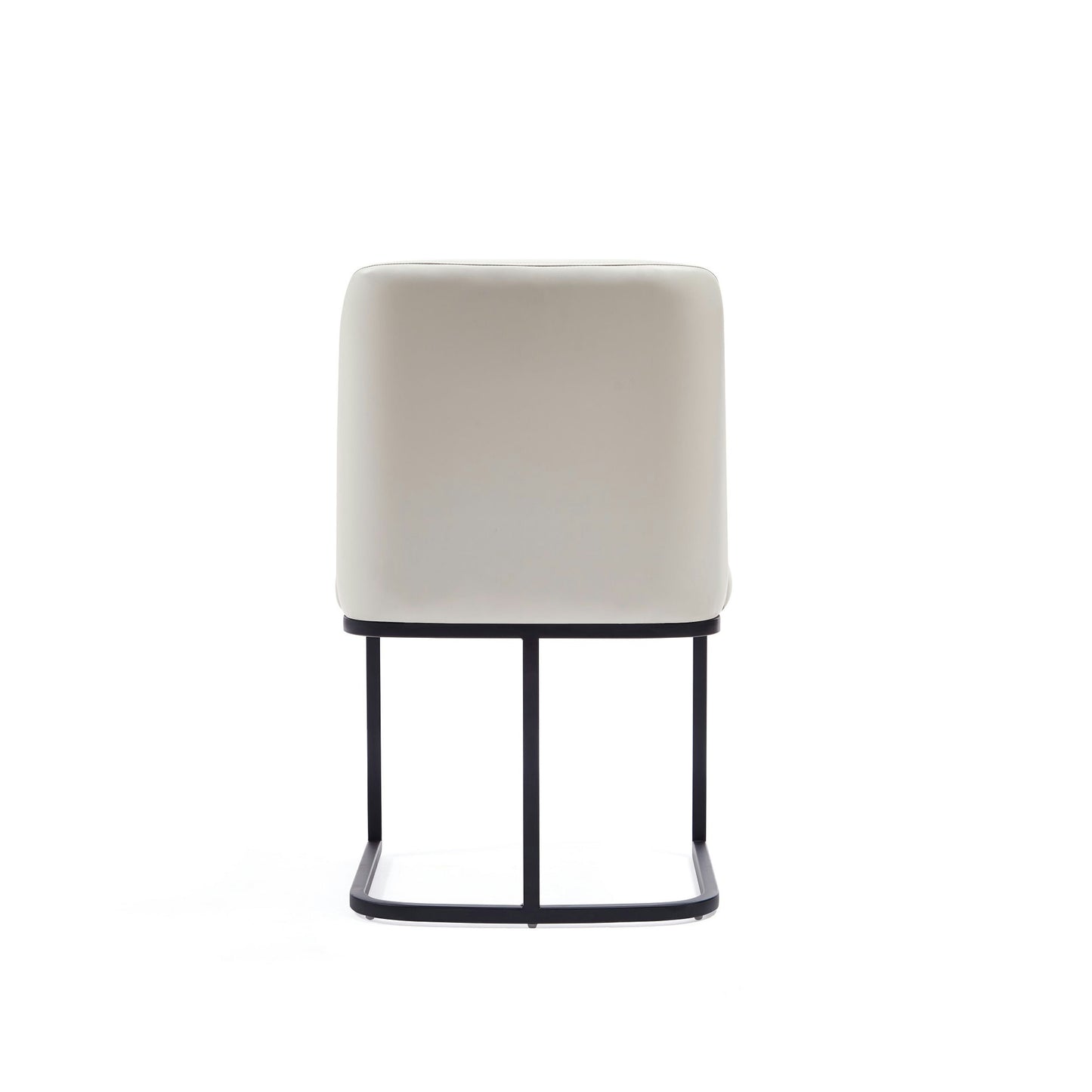 Serena Faux Leather Dining Chair in Cream