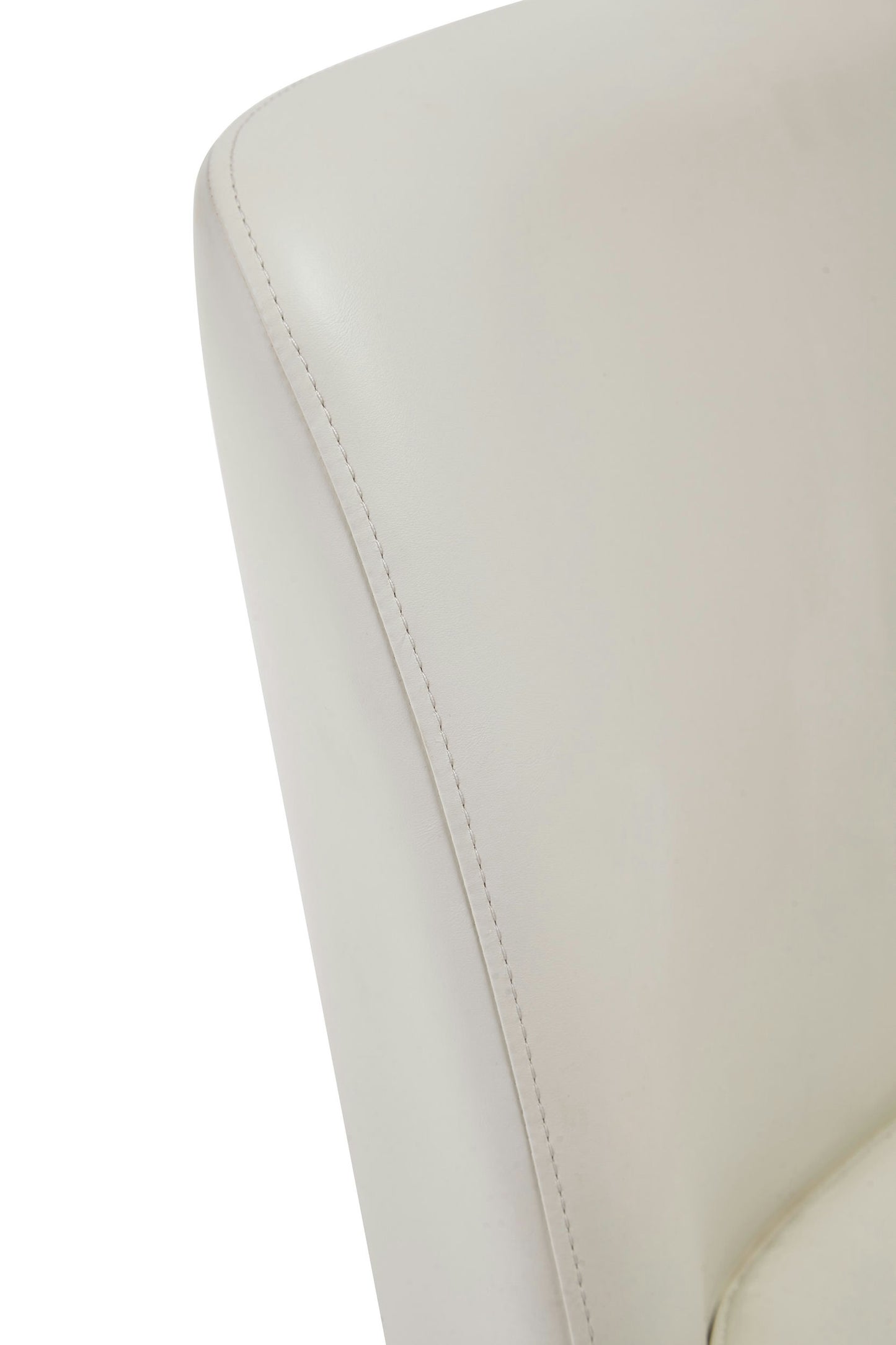 Serena Faux Leather Dining Chair in Cream