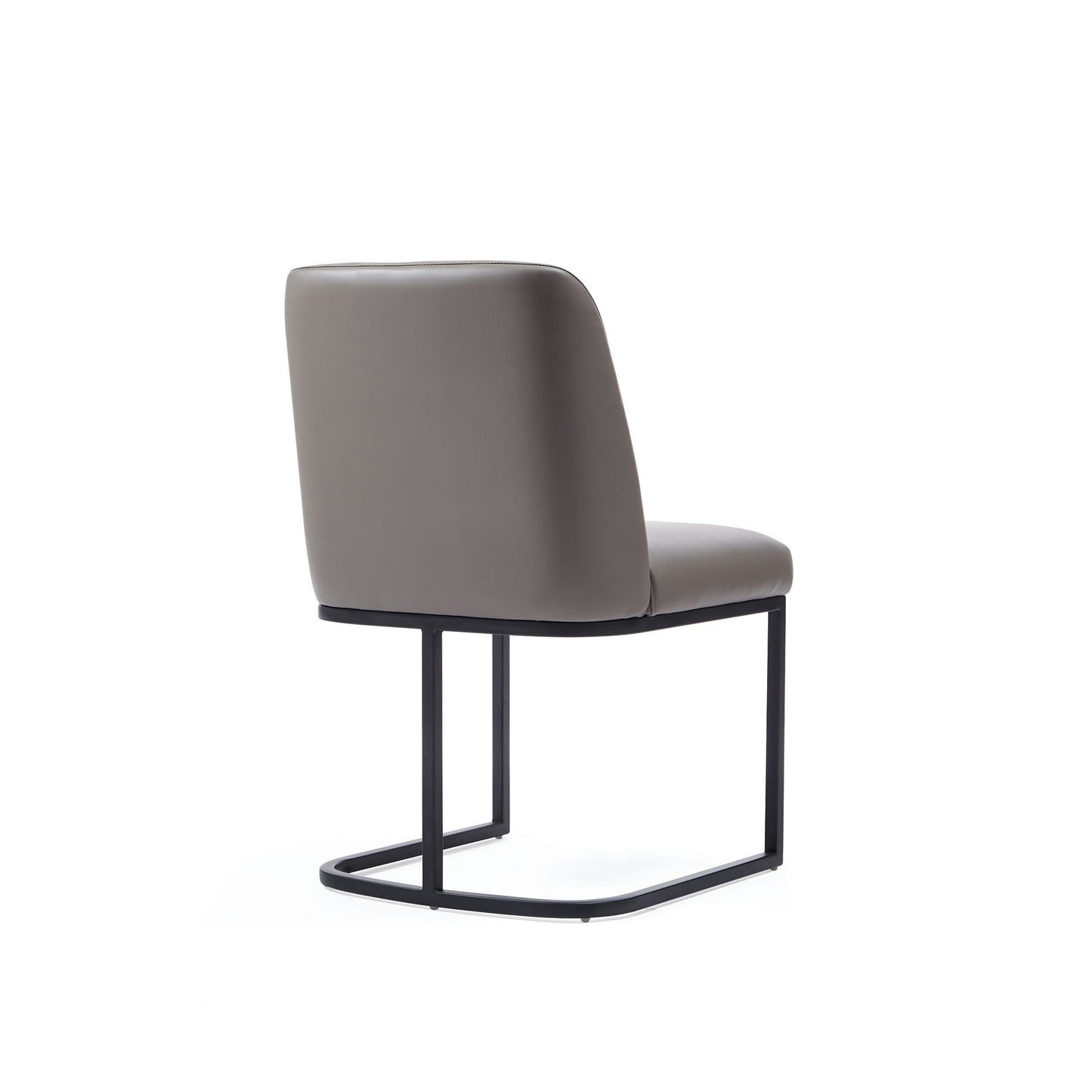 Serena Faux Leather Dining Chair in Grey